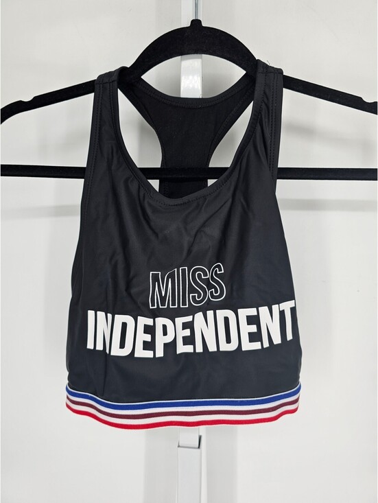 Other - Vintage Y2M Miss Independent Womens Sz M Sports Bra Black